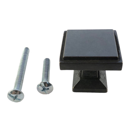 31032 -Set of Two 28mm Classic Square Knob |5-10|