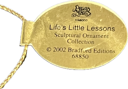 31070 - Precious Moments Life's Little Lessons - Hard Work Earns Great Rewards Ornament - 68850 - |H-29|