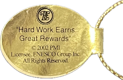31070 - Precious Moments Life's Little Lessons - Hard Work Earns Great Rewards Ornament - 68850 - |H-29|