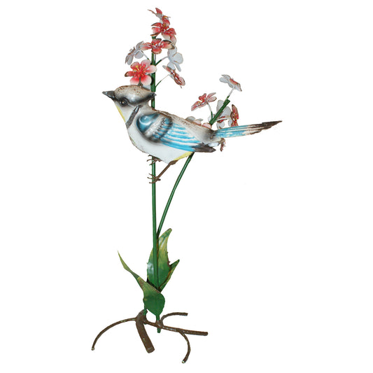 31088 - Metal Birds in Blooms 16-Inch Sculpture |18-21|