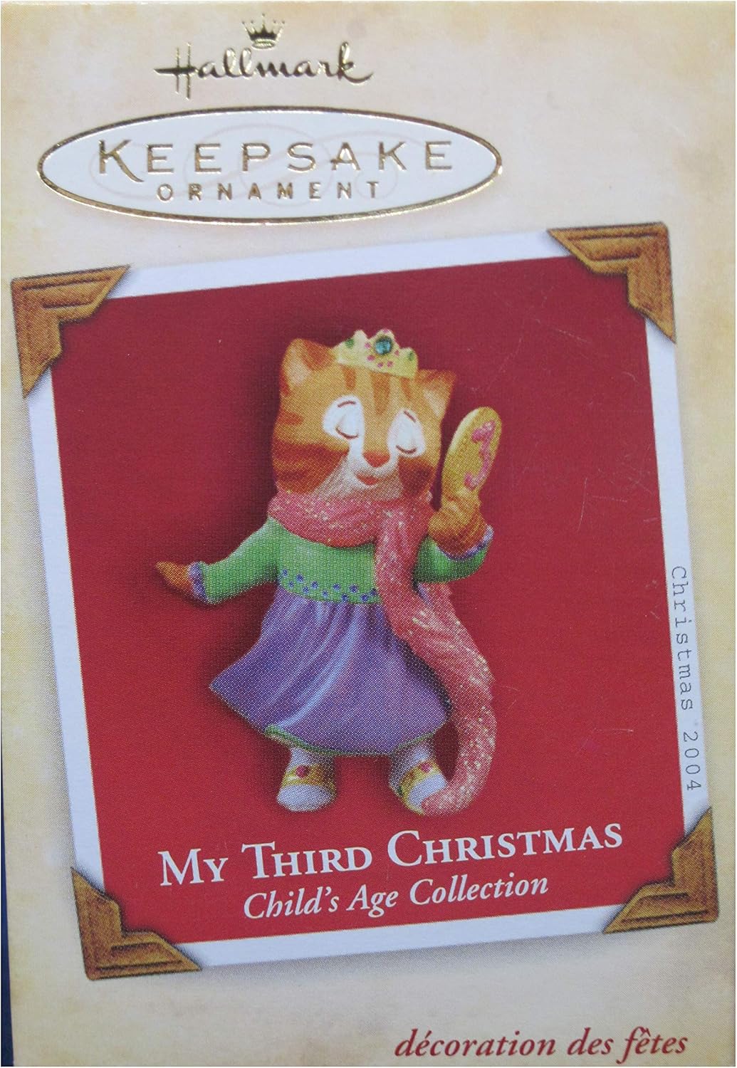 31202 - 2005 Hallmark Keepsake - My Third Christmas Ornament Cat - |Pod 2-71|