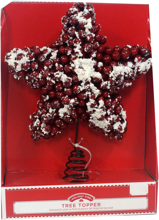 31267 - Cranberry Star Tree Topper - [Pod 2-41]