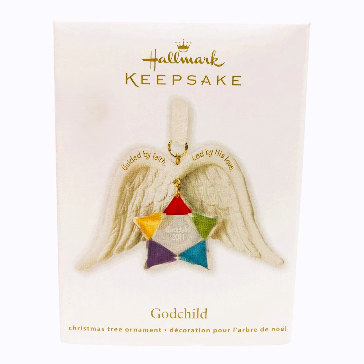 3138 - Set of 3 Hallmark Keepsake My Dearest Godchild Ornaments (Heartwarming Christmas Collection) |Pod 1-74|