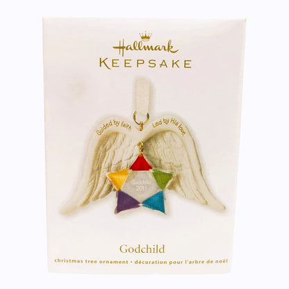 3138 - Set of 3 Hallmark Keepsake My Dearest Godchild Ornaments (Heartwarming Christmas Collection) |Pod 1-74|