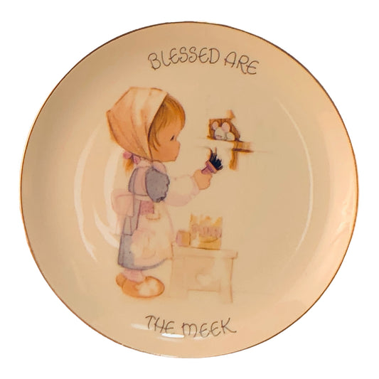 3144 - Set of 5 Plates Blessed Are - [4-14]