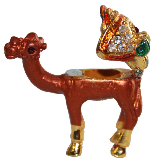 3148 - 1.5" Copper Camel - Green Gem - |Z-59|