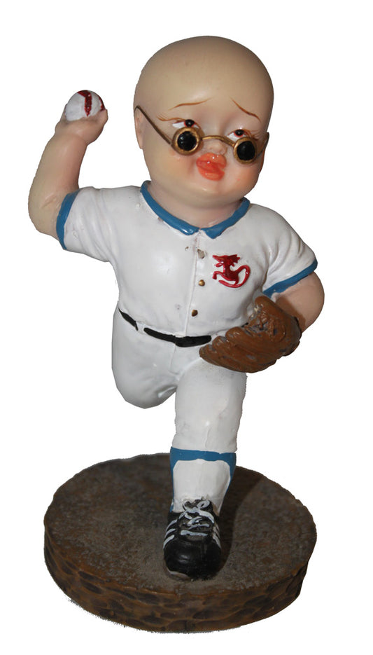 3171 - 5" Baseball Buddha Boy - Pitch - |Z-73|