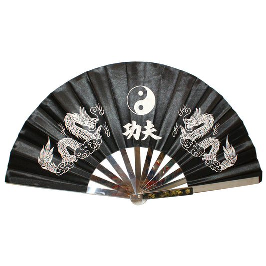 31778 - 13" Black Metal Kung Fu Fighting Fan |12-24.5|