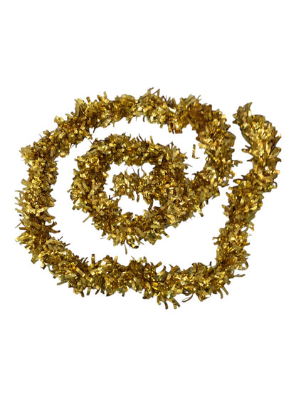 31860 - 10 Foot Gold Tinsel Christmas Garland for Decor