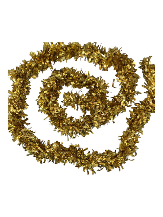 31860 - 10 Foot Gold Tinsel Christmas Garland for Decor