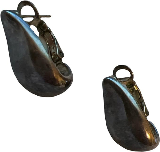 3192 - Silver Teardrop Stud Earrings - |Clear-180|