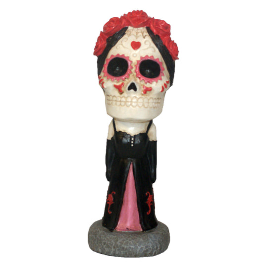 31995 - Day of the Dead Lady Big Head Skull Halloween |Pod 1-2|