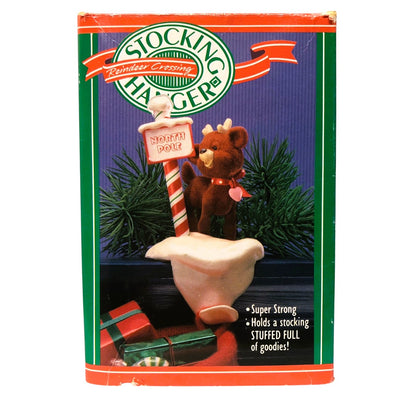 32009 - North Pole Stocking Hanger SANTA  MS CLAUS REINDEER |Pod1-66|