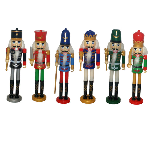 32040 - Set of 6 Nutcrackers 9" - [Pod 2-1 Store]