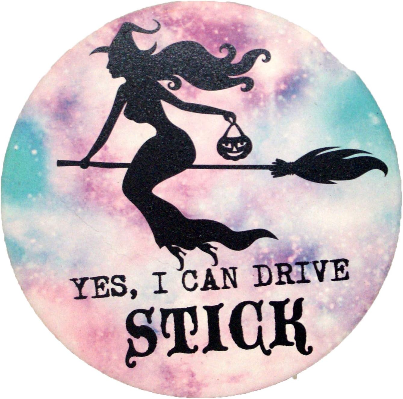 32101 - Yes I Can Drive Stick Witch Coaster - [Pod 2-14]