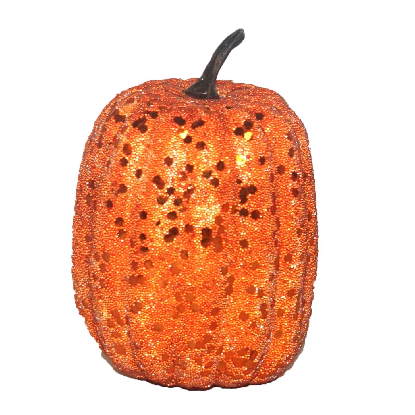32106 - Sparkle Pumpkin Accent Halloween Decor |Pod 1-13|