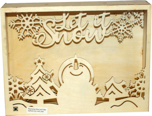 32132 - DIY Let It Snow Shadow Box