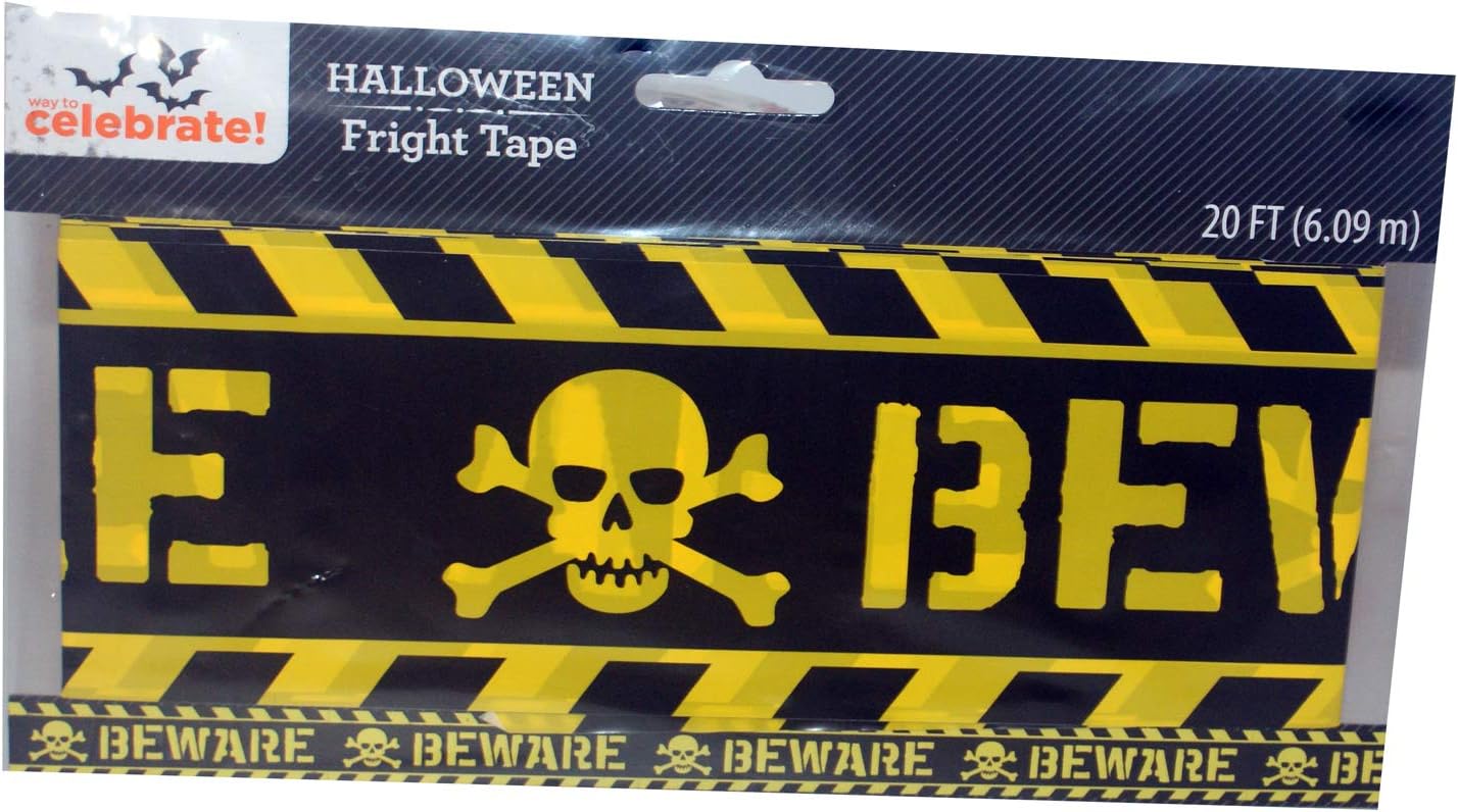 32146 - Beware Skull & Crossbones Tape - [Pod 2-14]