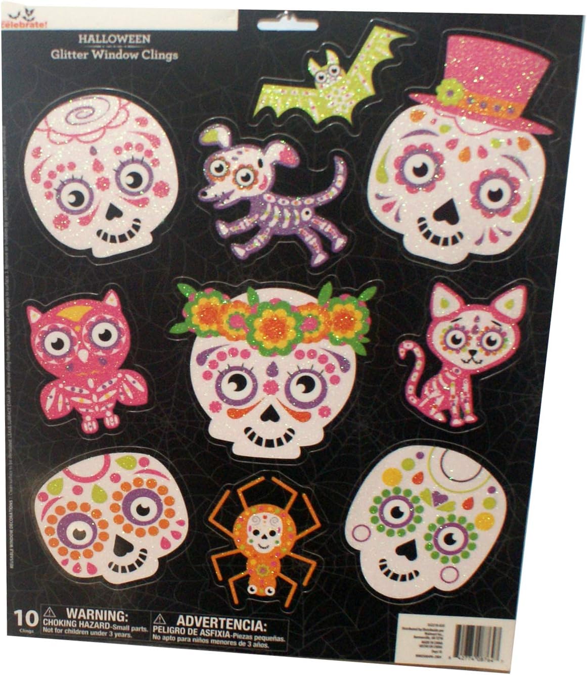 32163 - Glitter Day of Dead Clings 10 - [9-6 WB-7]