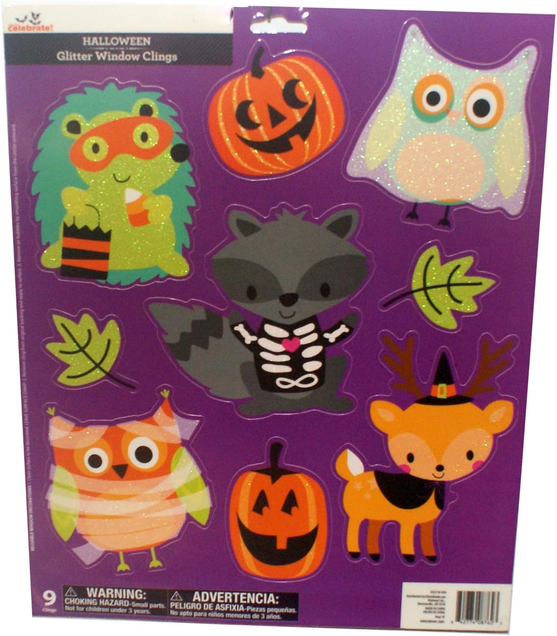 32167 - Halloween Glitter Critter Cling - [9-6  WB-7]