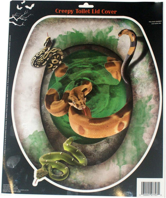 32183 - Creepy Toilet Lid Cover Snakes - [9-10]