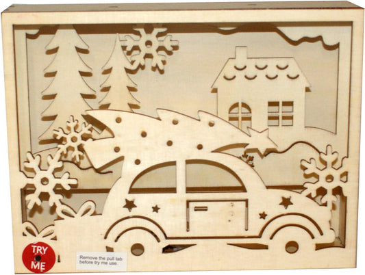 32184 - DIY Bug Car and Tree Shadow Box - [W-50]