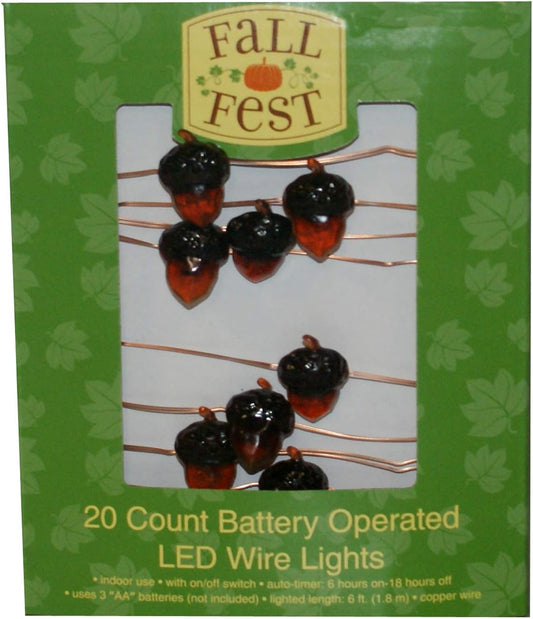 32220 - Fall Fest LED Acorn Wire Lights - [G-19]