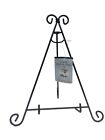 32266 - 9 Inch Black Wire Easel with Double Hoop Design for Artwork and Home Decor |1-15|