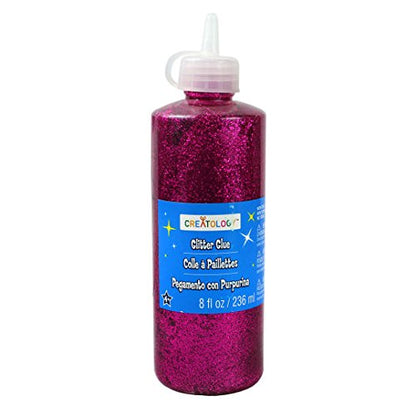32321 - 4 Large Bottles 8 Oz Boysenberry Glitter Glue |12-25|