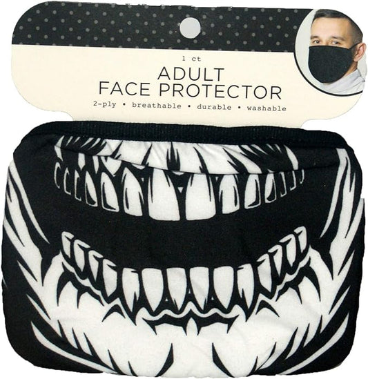 32415 - Adult Face Mask Skull Mouth - [Pod 2-14]