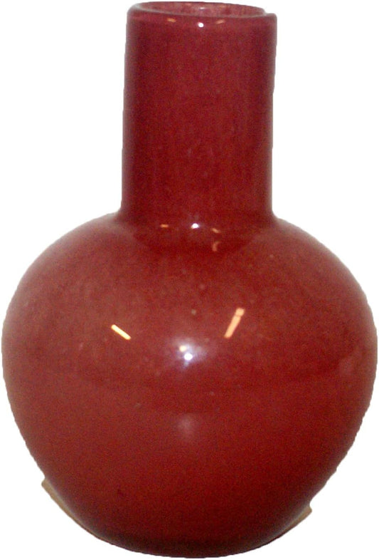 32446 - 6.5" Blush Rose Glass Vase - [12-18]