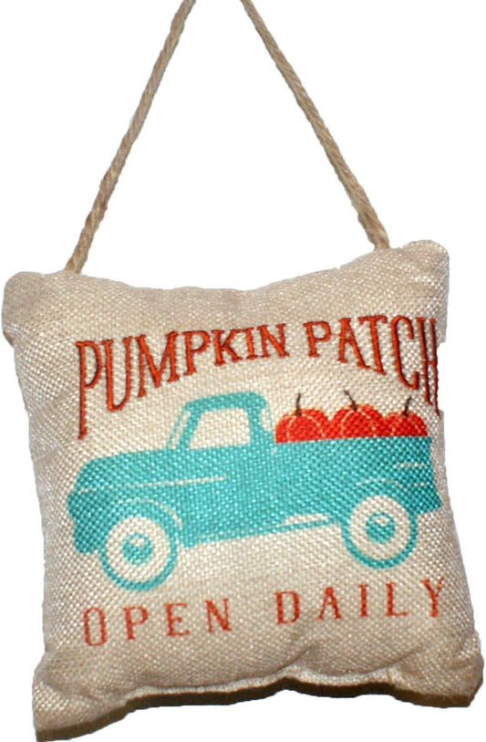 32477 - 4" Door Pillow Pumpkin Patch Truck - [Pod 2-10]