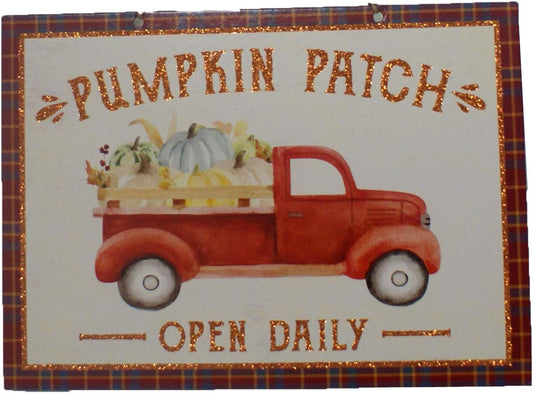 32503 - Fall Truck Hanging Decor 13"