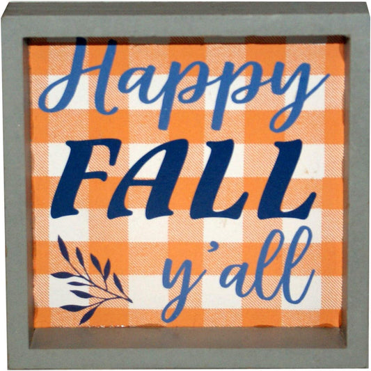 32509 - Happy Fall Y'all Shadow Box 5" - [Pod 2-65]