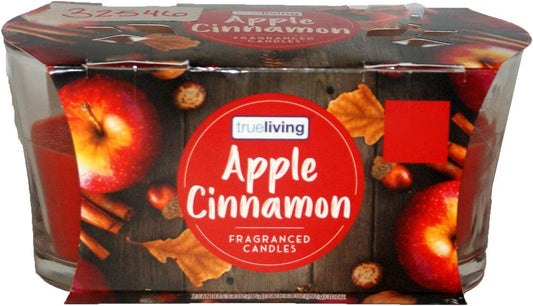 32546 - Apple Cinnamon Candle 2pk 6" - [Scent 14]