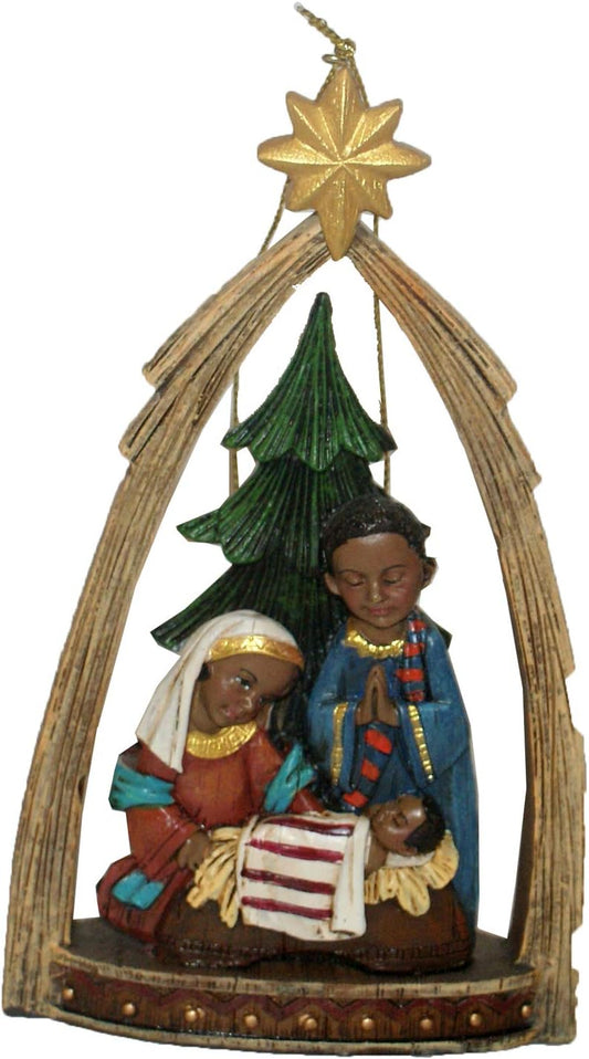 32588 - Black Holy Family Arch Ornament - [Pod 2-61]