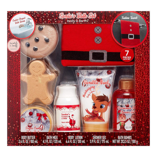 32633 - Santa's Bath Set 7 pc - [BA-19]