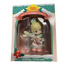 32734 - Charming PM Girl with Bunny Resin Ornament for Holiday Decor and Collection | Pod 1-11|