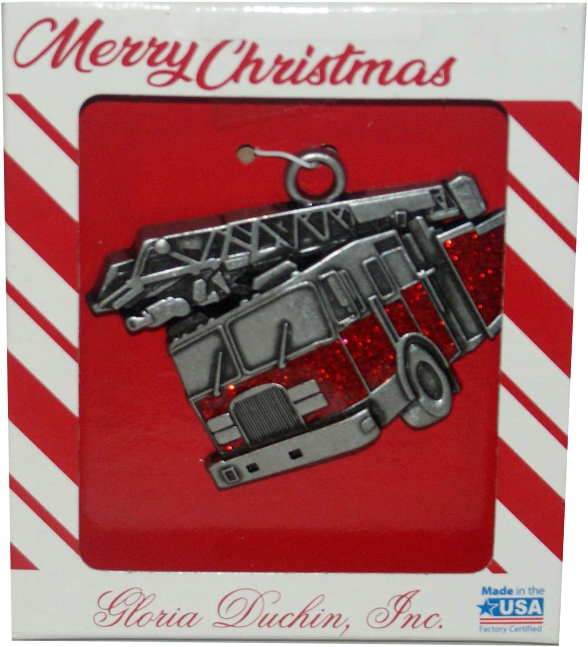 32764 - Gloria Duchin Fire Truck Ornament - [Pod 1-62]
