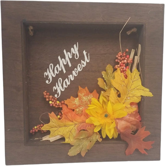 3284 - Happy Harvest Shadow Box Sign |Pod 1-18|