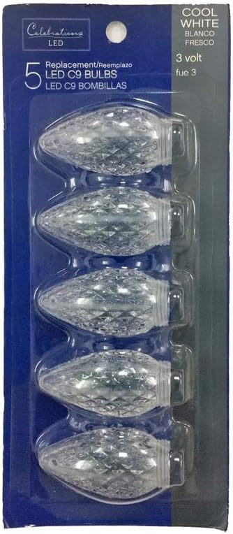 32886 - Cool White Faceted 3V Bulbs - [DVD-V : G-31 : BR]
