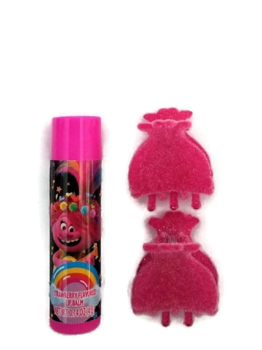 32900 - Trolls Lip Balm and Clips Set - [BA-5]