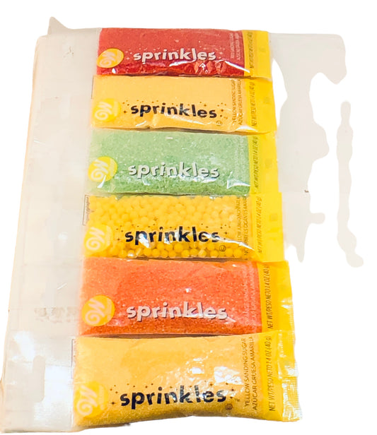 32933 - Colorful Assorted 6-Pack Sprinkles and Sugar Non Pareils for Creative Crafts and Baking Essentials |4-14|