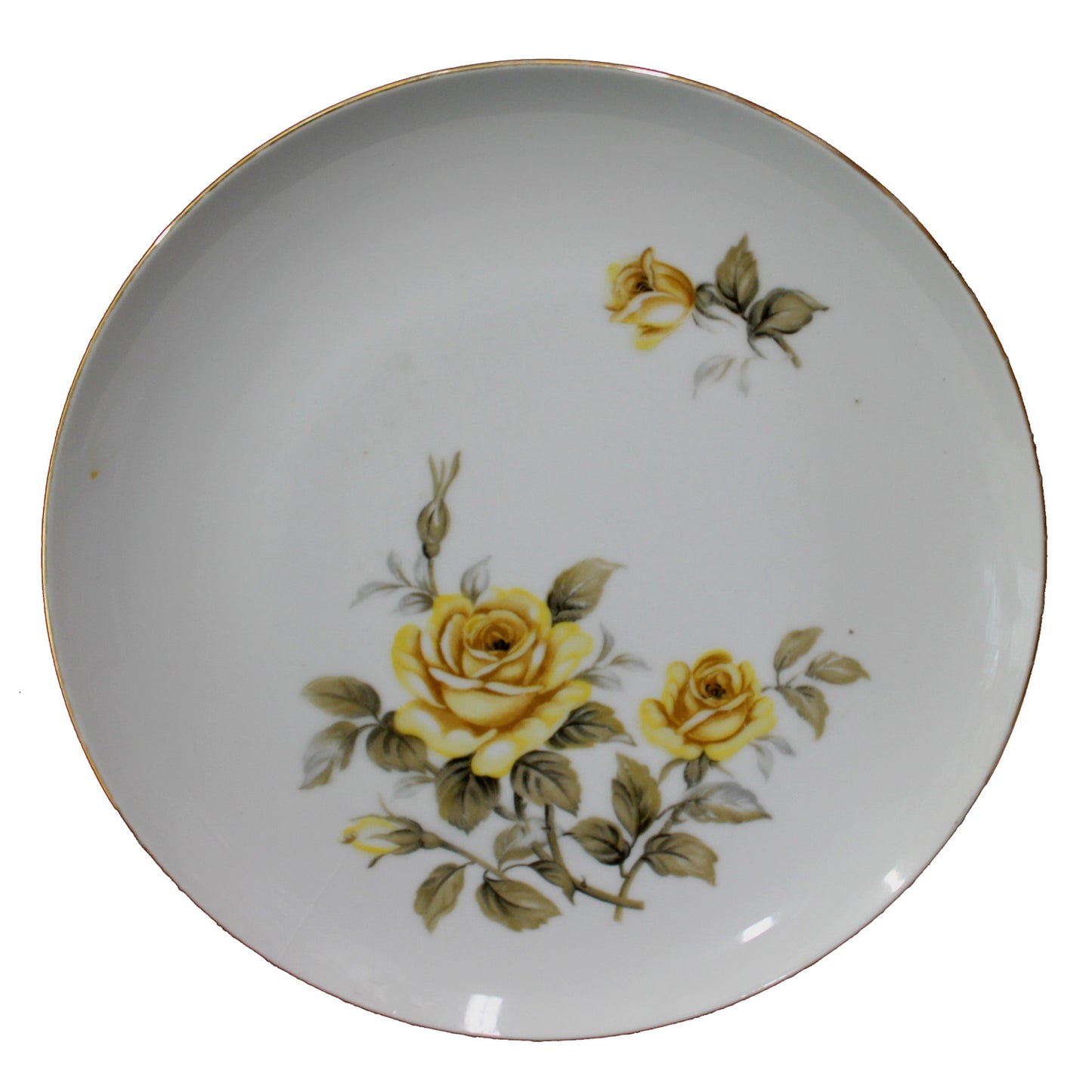 3296 - N' Orleans Yellow Rose Plate - |D-22|