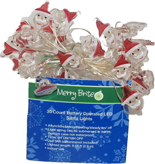 32966 - Santa LED lights 30 Count - [G-31]