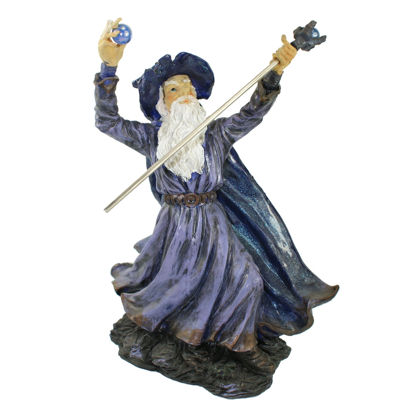 3303 - 11" Purple Wizard - Staff & Orb - |Z-71|