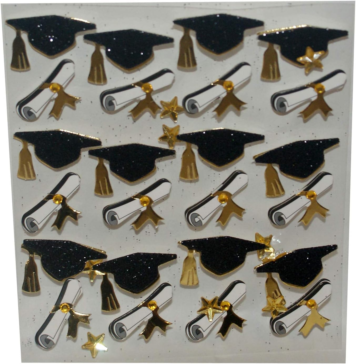 33105 - Grad Cap & Diploma Stickers 33p - [File 21]