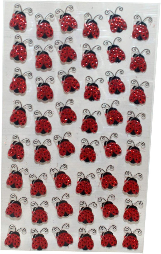 33114 - Red Ladybug Stickers 48 pc - [File 21]