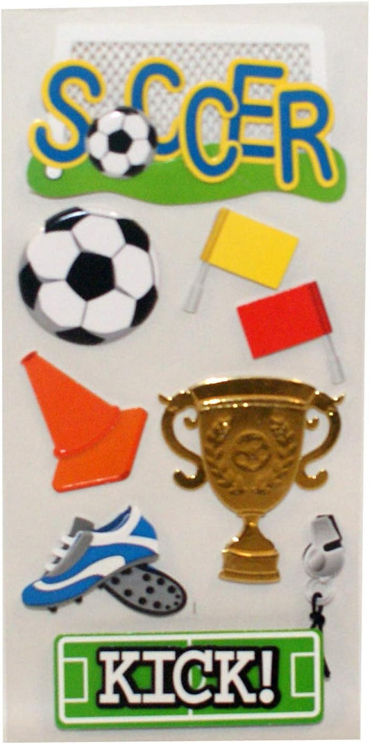 33133 - Soccer Dimensional Stickers - [File 21]