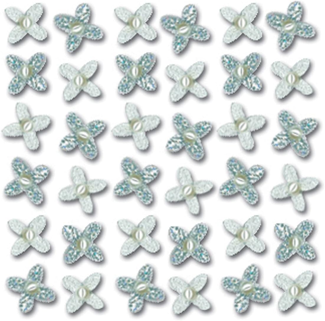 33144 - Wedding Gem Flowers Stickers - [File 21]